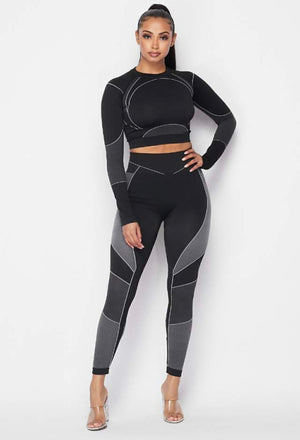Get It In Yoga Two Piece Set